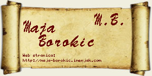Maja Borokić vizit kartica